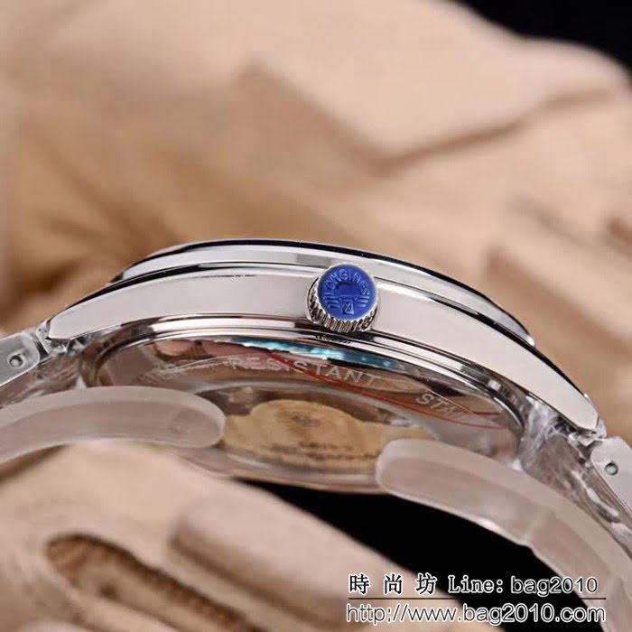 LONGINES浪琴 兩針半 小牛皮錶帶 精品男士腕表 WSS1094